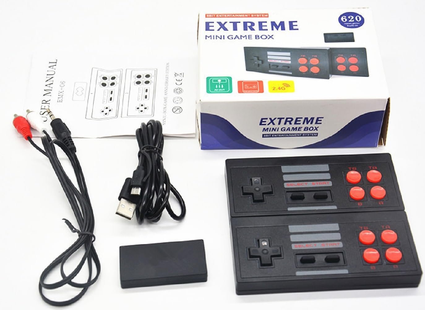 Newest Extreme Mini Game Box - Handheld Video Game Player (620 Games) 1 GB with Contra Limited Edition Joystick  (Black, For PC)